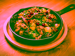 Ojakhuri with mushrooms