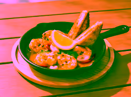 Shrimp in citrus garlic sauce